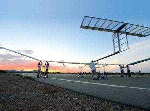 Preparing the Zephyr UAV for take-off. (Photo: Airbus)