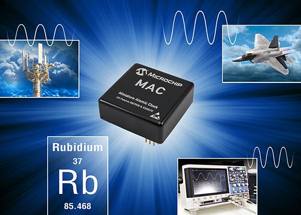 Microchip’s new atomic clock improves performance yet stays small
