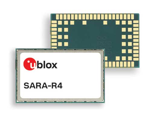 U-blox SARA-R4 cellular modules integrates GNSS technology