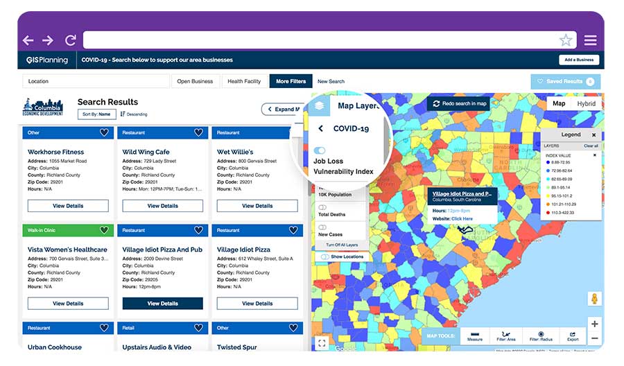 GIS tool provides updates on open businesses amid COVID-19