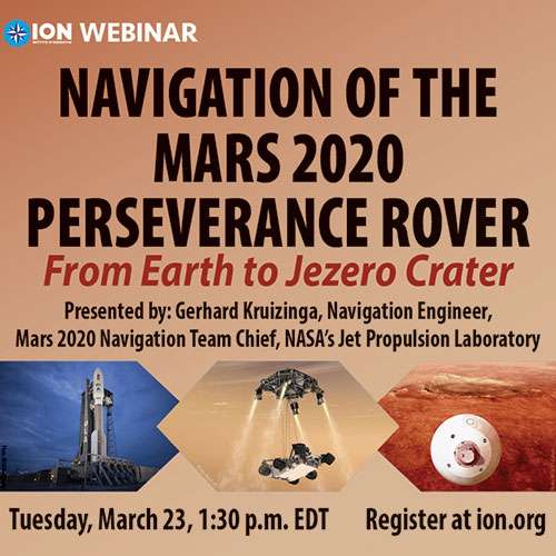 ION hosts webinar on navigation of Mars Perseverance rover