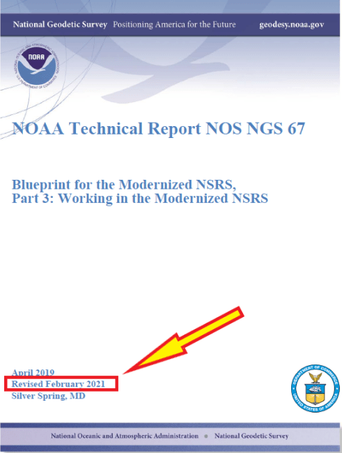 NGS revises NOAA report on working in the modernized NSRS