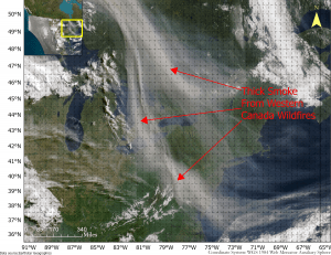 Mapping air quality from Canada’s wildfire smoke