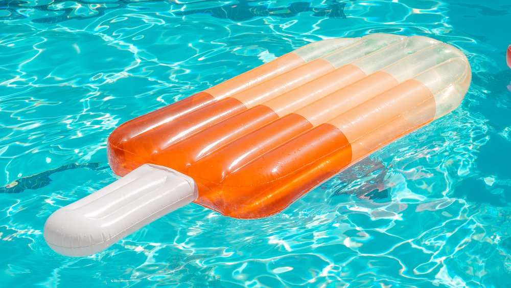 Image showing a popsicle floatie floating in a pool.