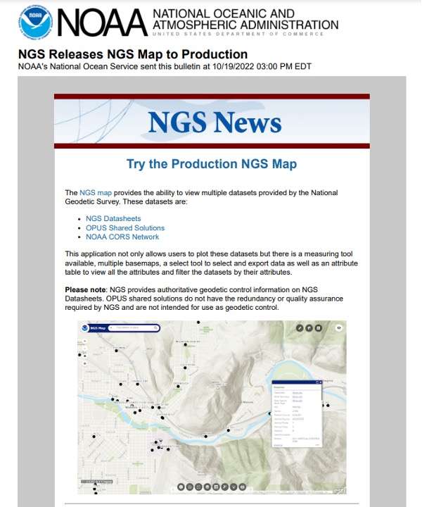 Screenshot: NGS Website