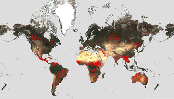 The world is on fire: ESA maps global wildfires